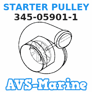 345-05901-1 STARTER PULLEY Tohatsu 