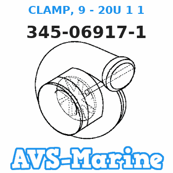345-06917-1 CLAMP, 9 - 20U 1 1 Tohatsu 