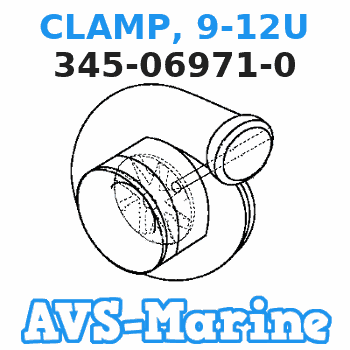 345-06971-0 CLAMP, 9-12U Tohatsu 