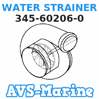 345-60206-0 WATER STRAINER Tohatsu 