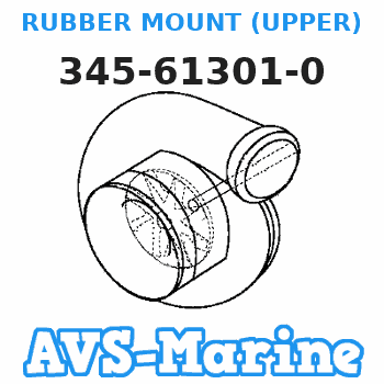 345-61301-0 RUBBER MOUNT (UPPER) Tohatsu 