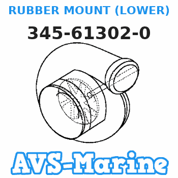 345-61302-0 RUBBER MOUNT (LOWER) Tohatsu 