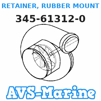 345-61312-0 RETAINER, RUBBER MOUNT Tohatsu 
