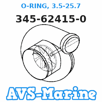 345-62415-0 O-RING, 3.5-25.7 Tohatsu 