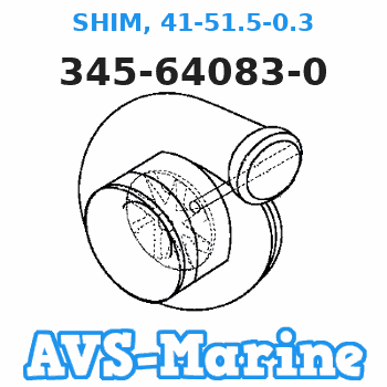 345-64083-0 SHIM, 41-51.5-0.3 Tohatsu 