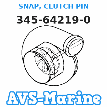 345-64219-0 SNAP, CLUTCH PIN Tohatsu 