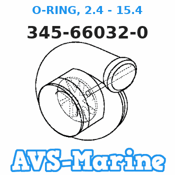 345-66032-0 O-RING, 2.4 - 15.4 Tohatsu 