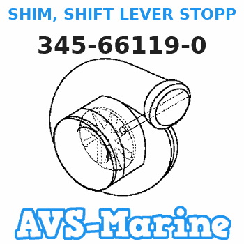345-66119-0 SHIM, SHIFT LEVER STOPPER Tohatsu 