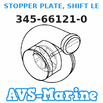 345-66121-0 STOPPER PLATE, SHIFT LEVER Tohatsu 