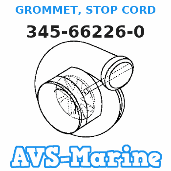 345-66226-0 GROMMET, STOP CORD Tohatsu 