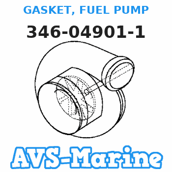 346-04901-1 GASKET, FUEL PUMP Tohatsu 
