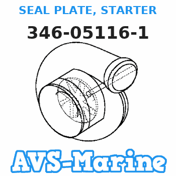 346-05116-1 SEAL PLATE, STARTER Tohatsu 