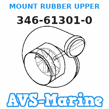 346-61301-0 MOUNT RUBBER UPPER Tohatsu 