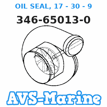 346-65013-0 OIL SEAL, 17 - 30 - 9 Tohatsu 
