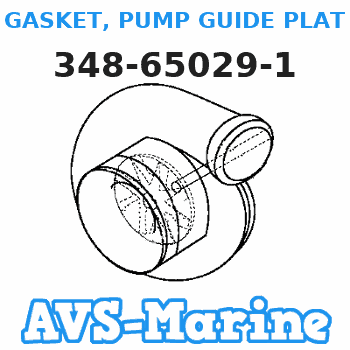 348-65029-1 GASKET, PUMP GUIDE PLATE Tohatsu 