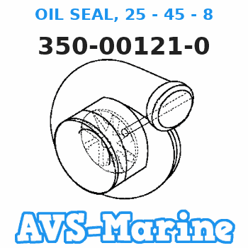 350-00121-0 OIL SEAL, 25 - 45 - 8 Tohatsu 