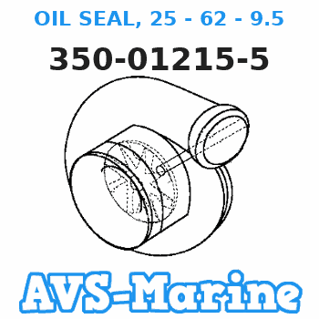 350-01215-5 OIL SEAL, 25 - 62 - 9.5 Tohatsu 