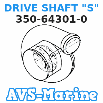 350-64301-0 DRIVE SHAFT "S" Tohatsu 