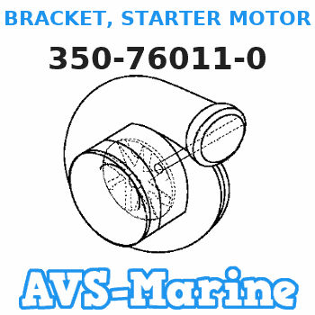 350-76011-0 BRACKET, STARTER MOTOR Tohatsu 