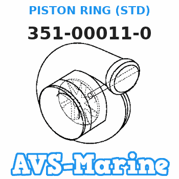351-00011-0 PISTON RING (STD) Tohatsu 