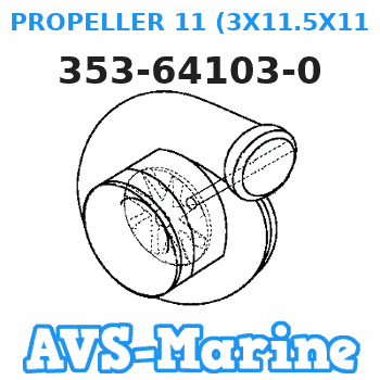 353-64103-0 PROPELLER 11 (3X11.5X11.0) Tohatsu 