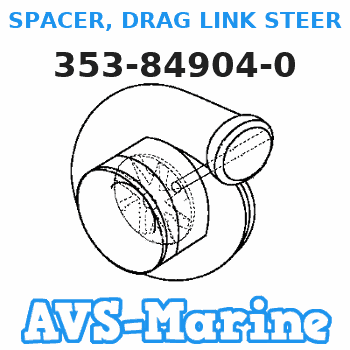 353-84904-0 SPACER, DRAG LINK STEERING Tohatsu 