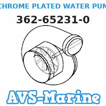 362-65231-0 CHROME PLATED WATER PUMP KIT Tohatsu 