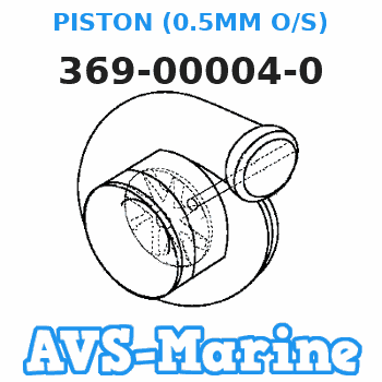 369-00004-0 PISTON (0.5MM O/S) Tohatsu 