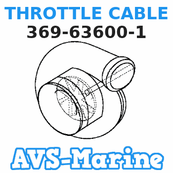 369-63600-1 THROTTLE CABLE Tohatsu 