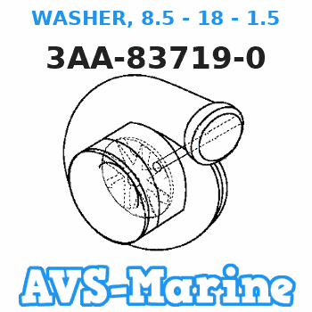 3AA-83719-0 WASHER, 8.5 - 18 - 1.5 Tohatsu 