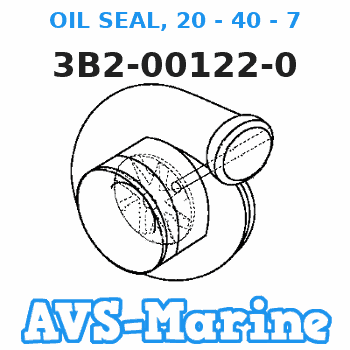 3B2-00122-0 OIL SEAL, 20 - 40 - 7 Tohatsu 