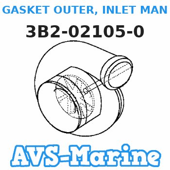 3B2-02105-0 GASKET OUTER, INLET MANIFOLD Tohatsu 