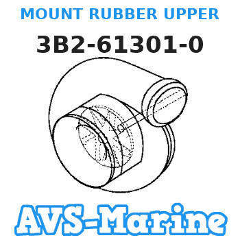 3B2-61301-0 MOUNT RUBBER UPPER Tohatsu 