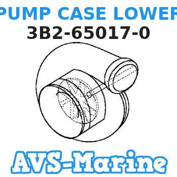 3B2-65017-0 PUMP CASE LOWER Tohatsu 