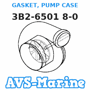 3B2-6501 8-0 GASKET, PUMP CASE Tohatsu 