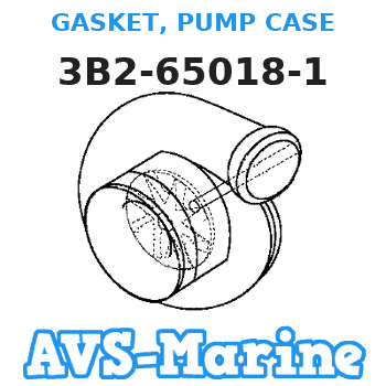 3B2-65018-1 GASKET, PUMP CASE Tohatsu 