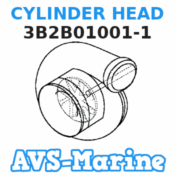 3B2B01001-1 CYLINDER HEAD Tohatsu 
