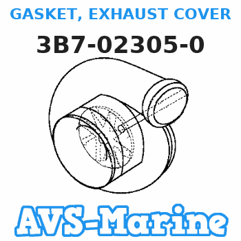 3B7-02305-0 GASKET, EXHAUST COVER Tohatsu 
