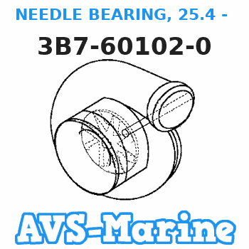 3B7-60102-0 NEEDLE BEARING, 25.4 - 33.3 - 31.8 Tohatsu 