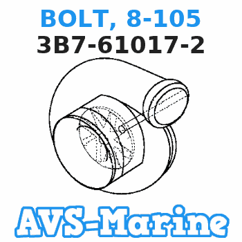 3B7-61017-2 BOLT, 8-105 Tohatsu 
