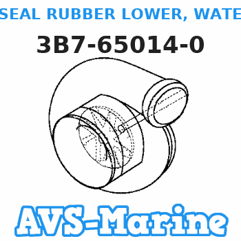 3B7-65014-0 SEAL RUBBER LOWER, WATER PIPE Tohatsu 