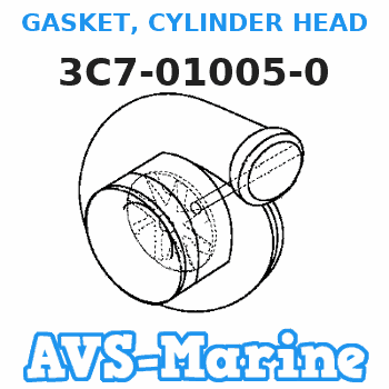 3C7-01005-0 GASKET, CYLINDER HEAD Tohatsu 