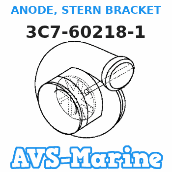 3C7-60218-1 ANODE, STERN BRACKET Tohatsu 