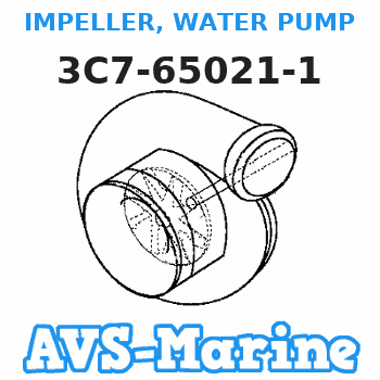 3C7-65021-1 IMPELLER, WATER PUMP Tohatsu 