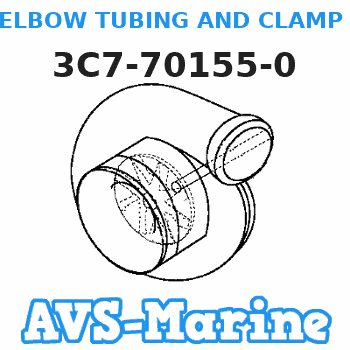 3C7-70155-0 ELBOW TUBING AND CLAMP ASSEMBLY Tohatsu 