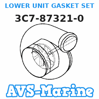 3C7-87321-0 LOWER UNIT GASKET SET Tohatsu 