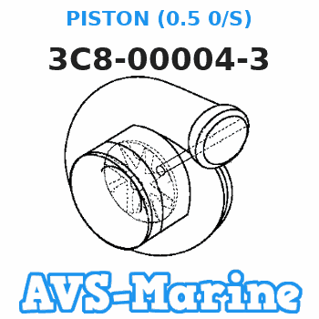 3C8-00004-3 PISTON (0.5 0/S) Tohatsu 