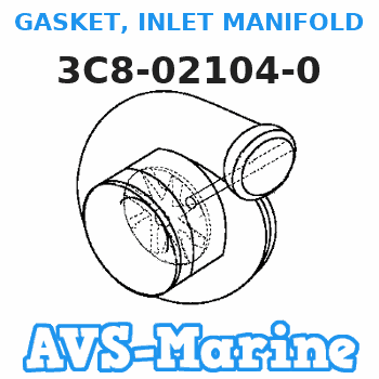 3C8-02104-0 GASKET, INLET MANIFOLD Tohatsu 