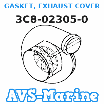 3C8-02305-0 GASKET, EXHAUST COVER Tohatsu 