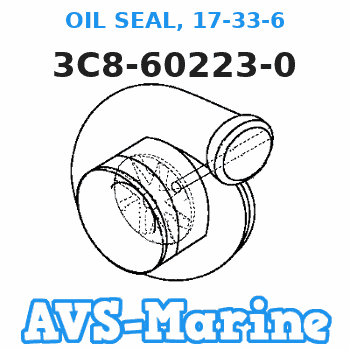 3C8-60223-0 OIL SEAL, 17-33-6 Tohatsu 